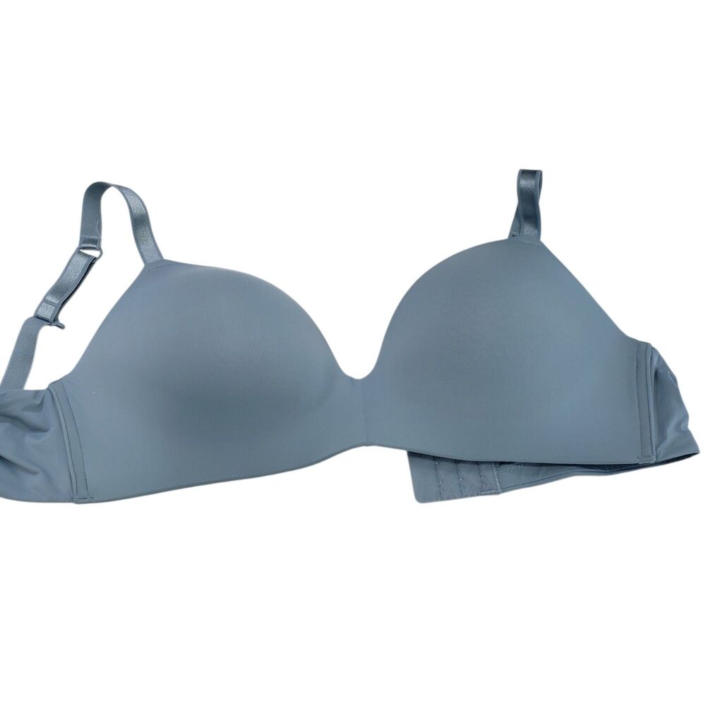 Auden The Bliss Women's Wireless Bra, Blue, Size 38D